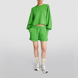 NWOT FRAME Pima Cotton Sweat Shorts Size Medium